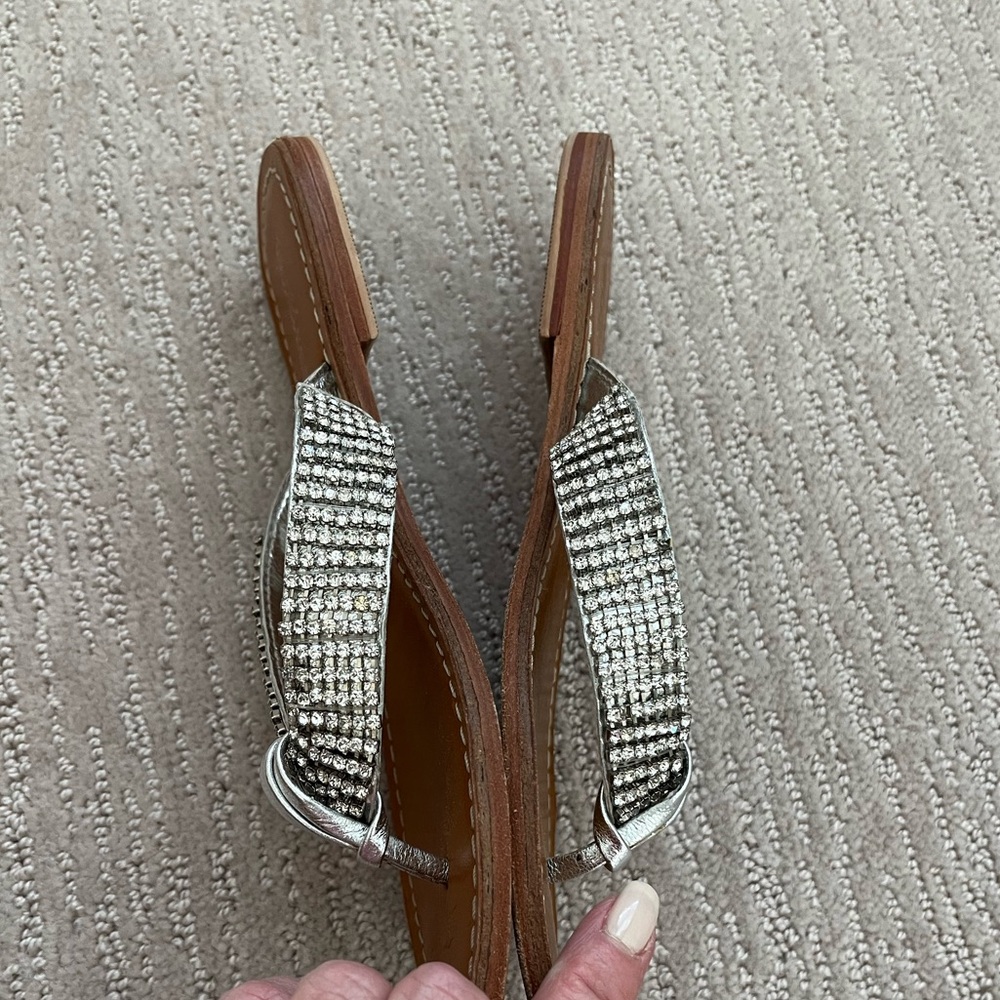 Matisse Silver Rhinestone Sandals - Picture 3 of 7